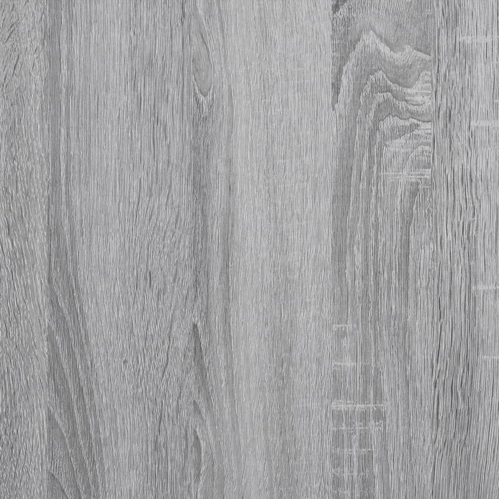 WKIEQACO Coiffeuse avec miroir gris Sonoma 80 x 39 x 80 cm Armoires et meubles de rangement pour chambre à coucher