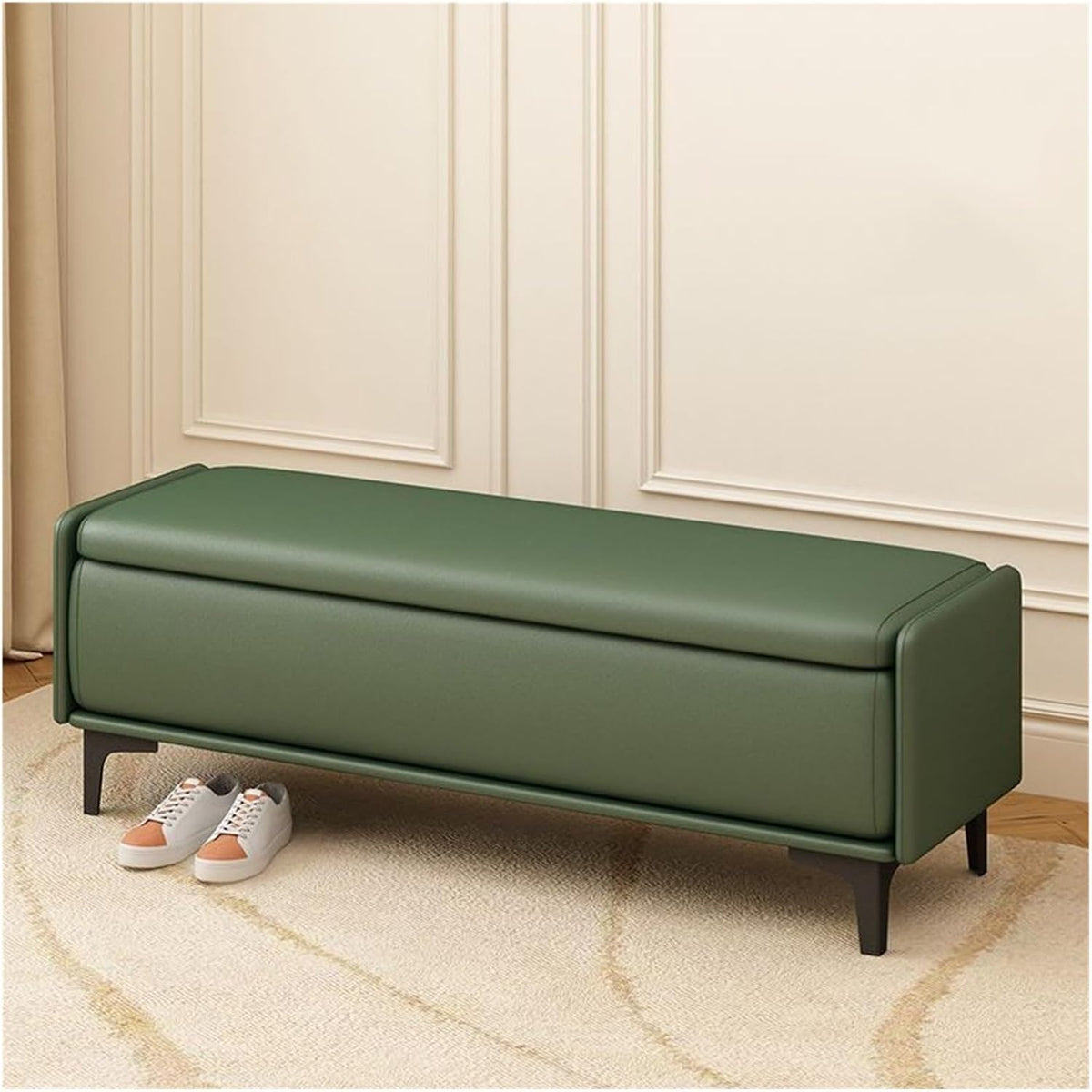 Banc pour bout de lit de chambre Banc de bout de lit, banc d'entrée rembourré moderne, banc de chevet, banc de rangement, repose-pieds de chambre à coucher, chemin d'entrée de lit Petit banc pour cham