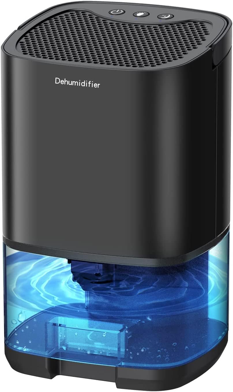 Déshumidificateur électrique Gocheer - 1000ml - Silencieux - Avec protection contre les surcharges - 3 modes de déshumidification - Lumière LED colorée - Déshumidificateur domestique.