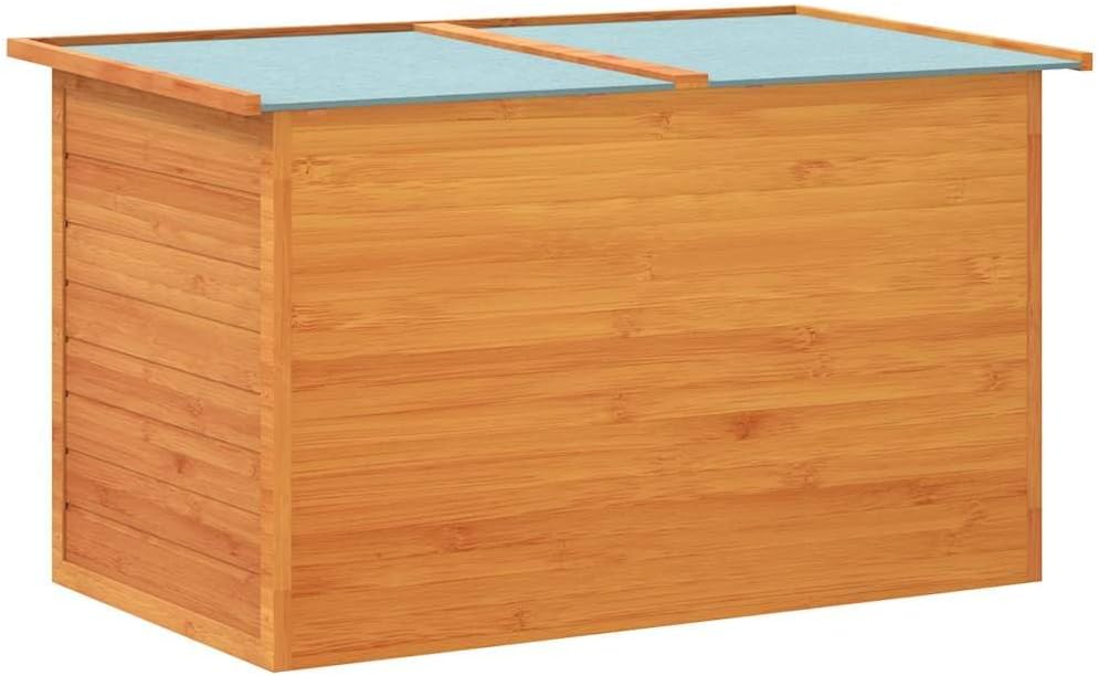 vidaXL Boîte de rangement de jardin Coffre de rangement extérieur Bois