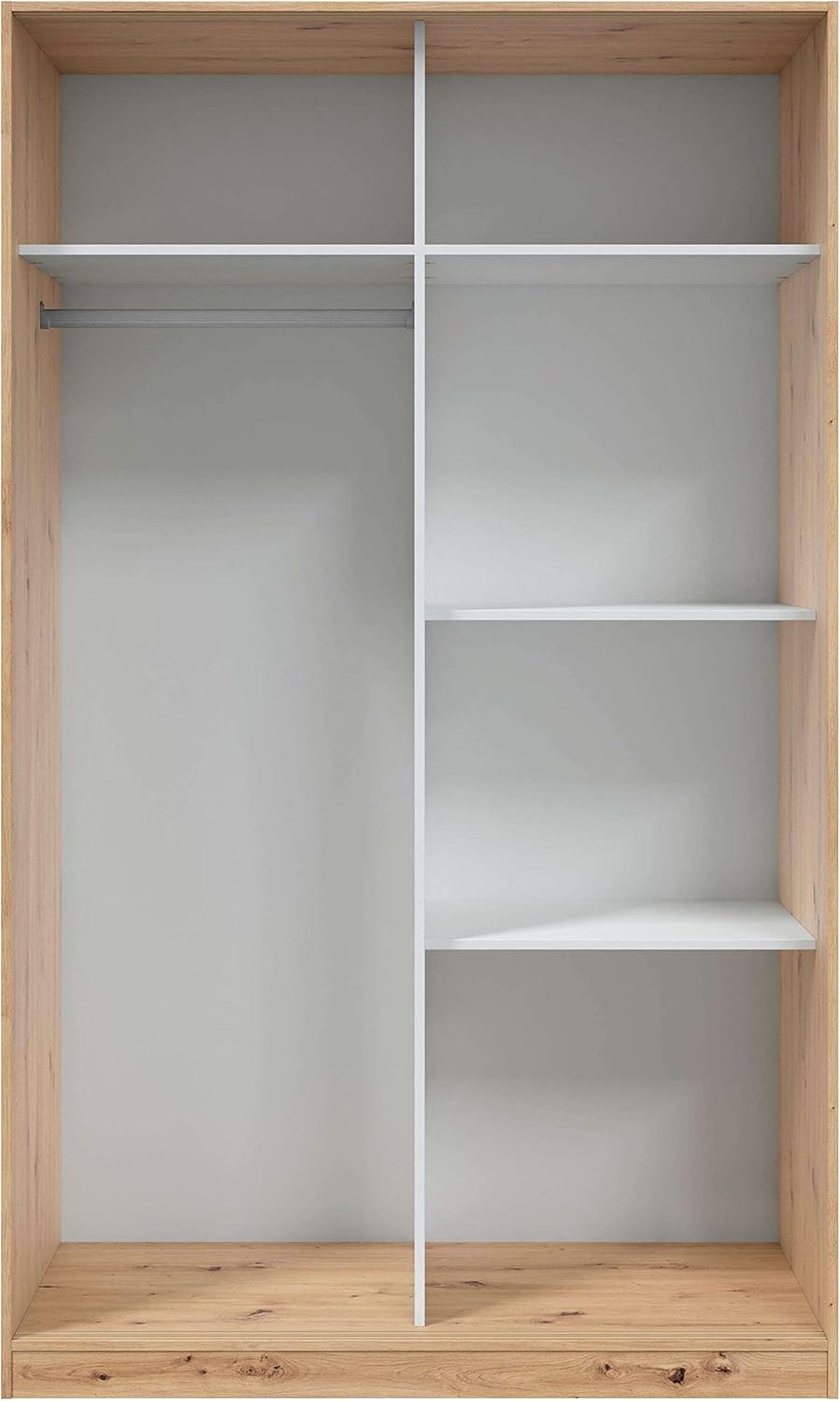 Habitdesign Modèle Enzo Armoire 2 portes coulissantes 200 x 120 x 50 cm