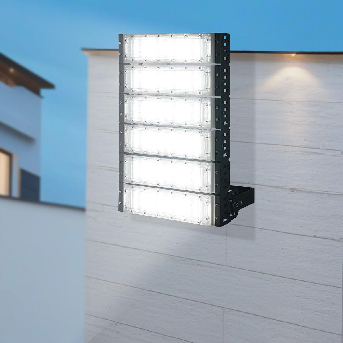 Apriltop 300W Éclairage de Sécurité Extérieur, Projecteurs à Led, pour Une Utilisation en Intérieur et en Extérieur, pour Le Montage au Plafond, au Mur ou au Sol, 31.2 x 47.5 x 7cm