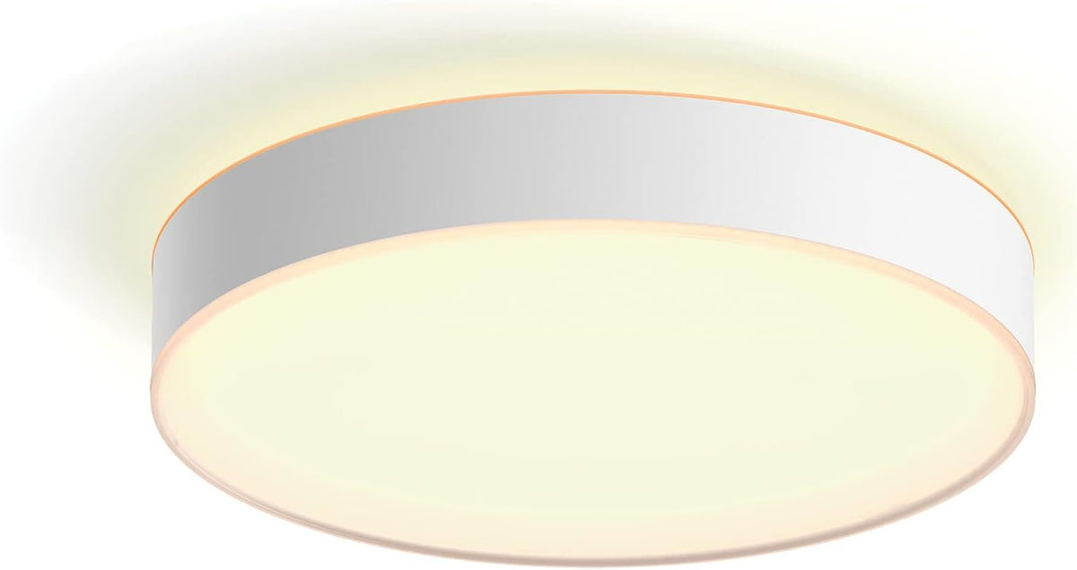 Hue White Ambiance Plafonnier Devere Large, Blanc, compatible Bluetooth, fonctionne avec Alexa, Google Assistant et Homekit