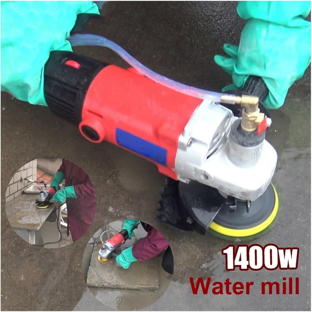 Polisseuse Orbitale Machine de polissage 1400W polisseuse humide meuleuse Kit granit marbre grès électrique outil