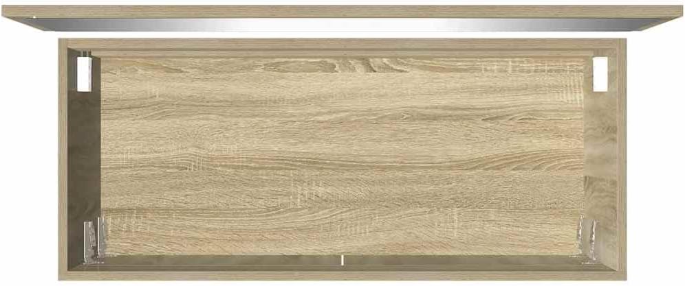 AJJHUUKI Ensemble de meubles de salle de bain - 2 pièces - En chêne Sonoma - Bois d'ingénierie