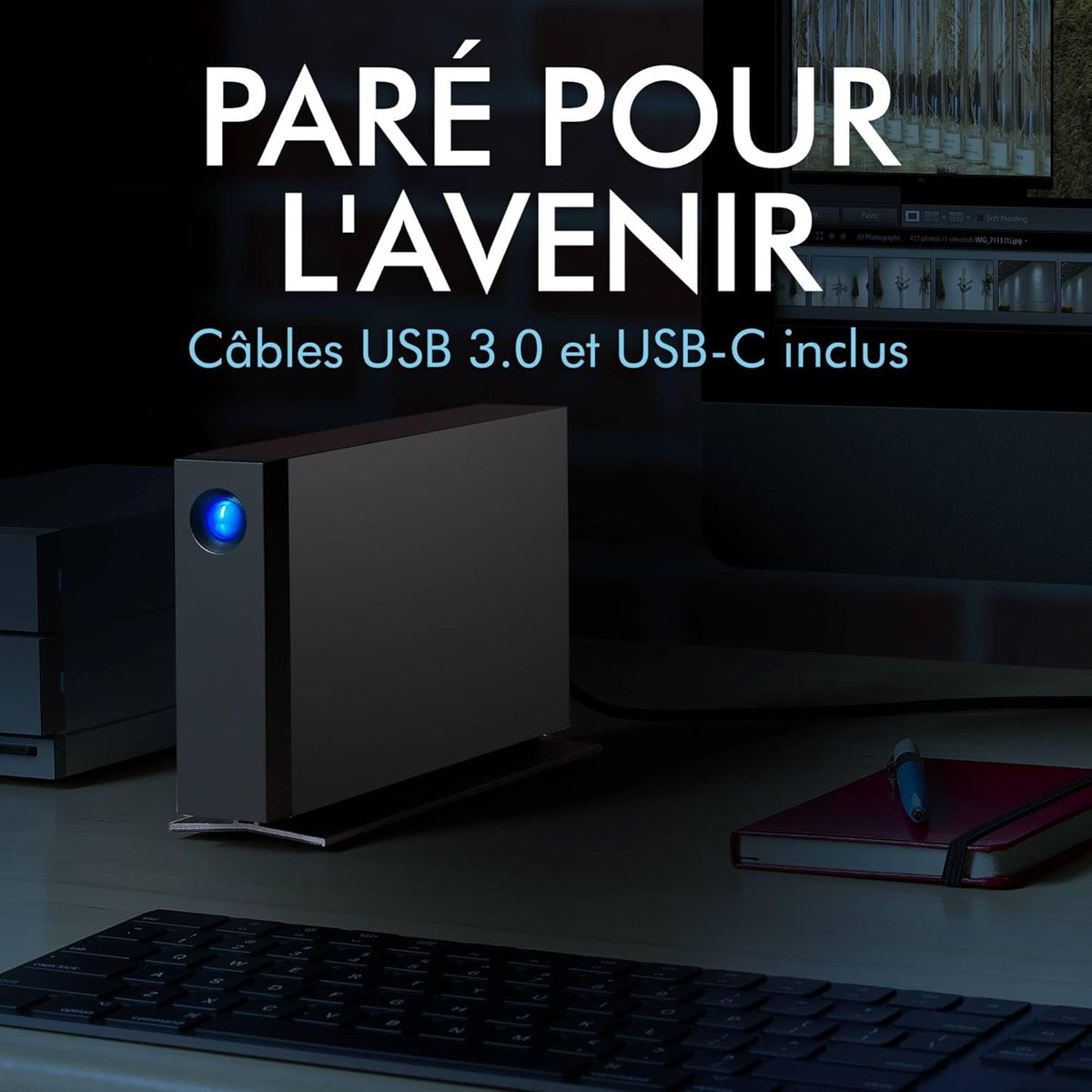 LaCie d2 Professional 10To, disque dur externe portable et de bureau HDD, pour PC Mac & iPad, Data Rescue Service (STHA10000800)