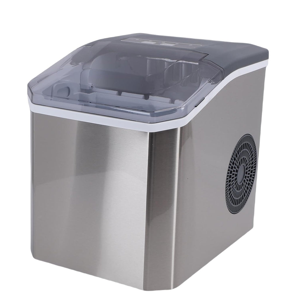 CHEOTIME Machine à glaçons portable, 9 glaçons en 6 minutes, 26 lb en 24 heures, nettoyage automatique silencieux, avec panier et cuillère, pour la maison, la cuisine, le