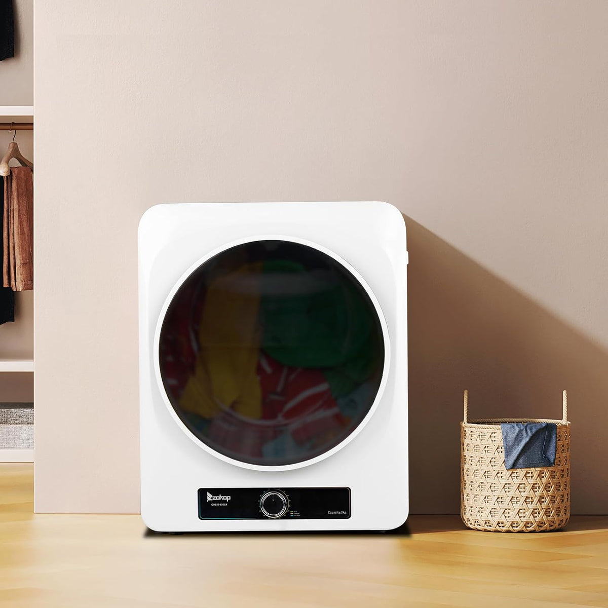LEADZM sèche-linge pompe a chaleur 1000W 3KG,sèche linge portable pour appartements, maison, dortoir,49 x 43 x 61 cm