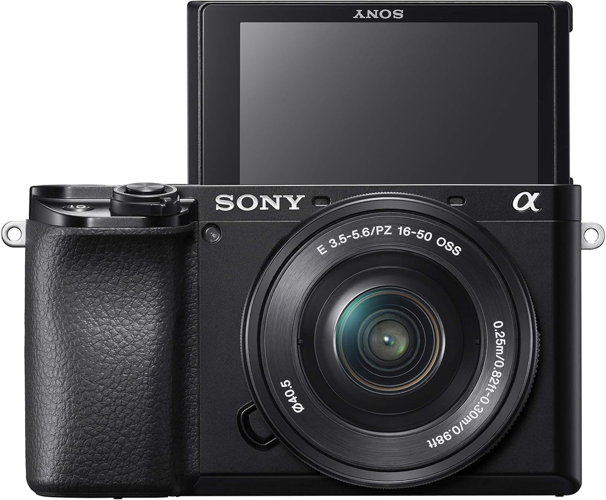 Alpha 6100 | Appareil Photo Numérique Hybride APS-C en kit Objectifs Zoom E 16-50mm f/3.5-5.6 PZ OSS et E 55-210mm f/4.5-6.3 OSS (AF en 0.02s, Suivi des Yeux, Vidéo 4K, Ecran Selfie Vlogging)