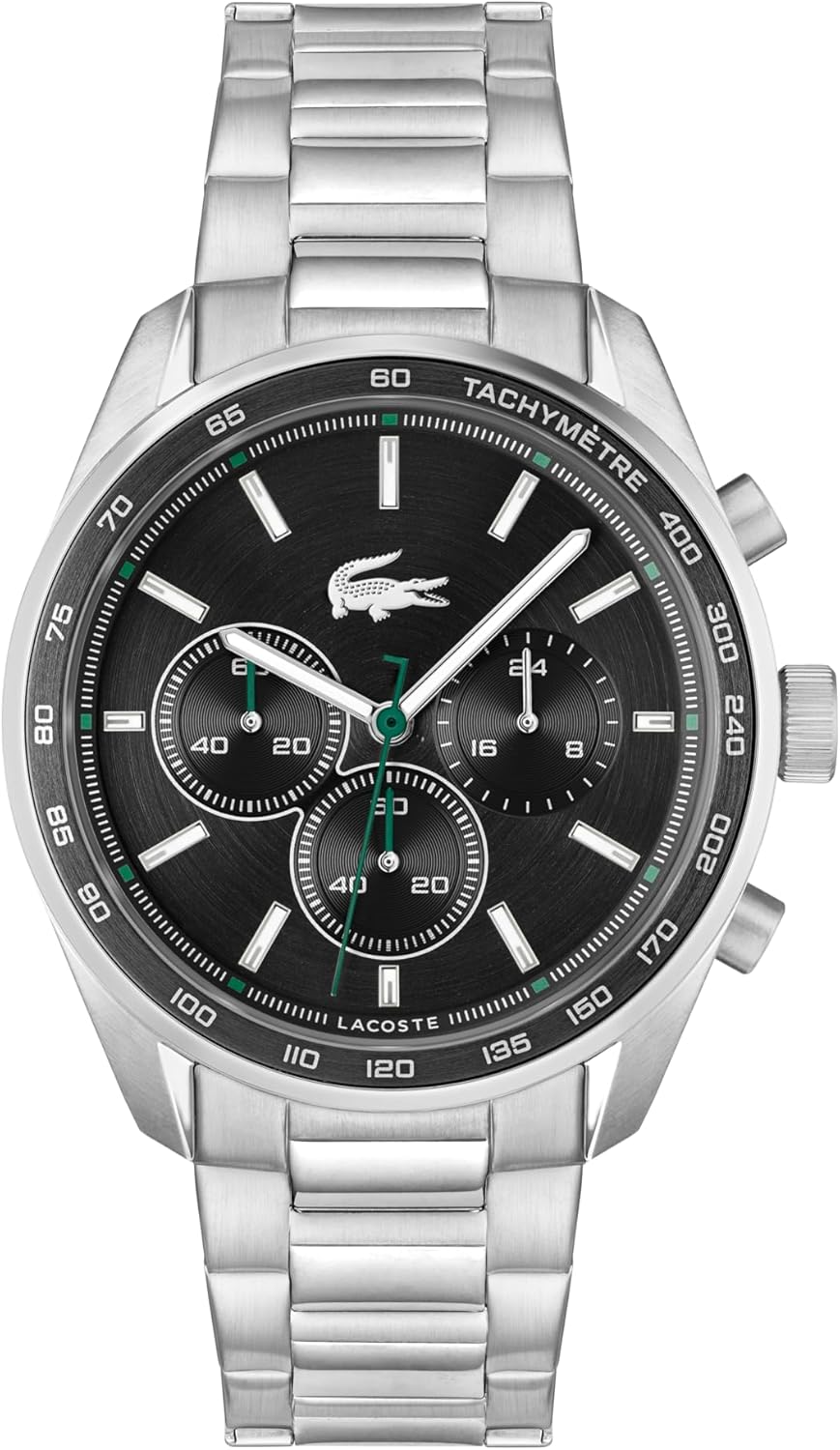 Montre Chronographe à Quartz Collection Boston pour Homme avec Bracelet en Cuir ou en Acier Inoxydable en Maillons ou Maille