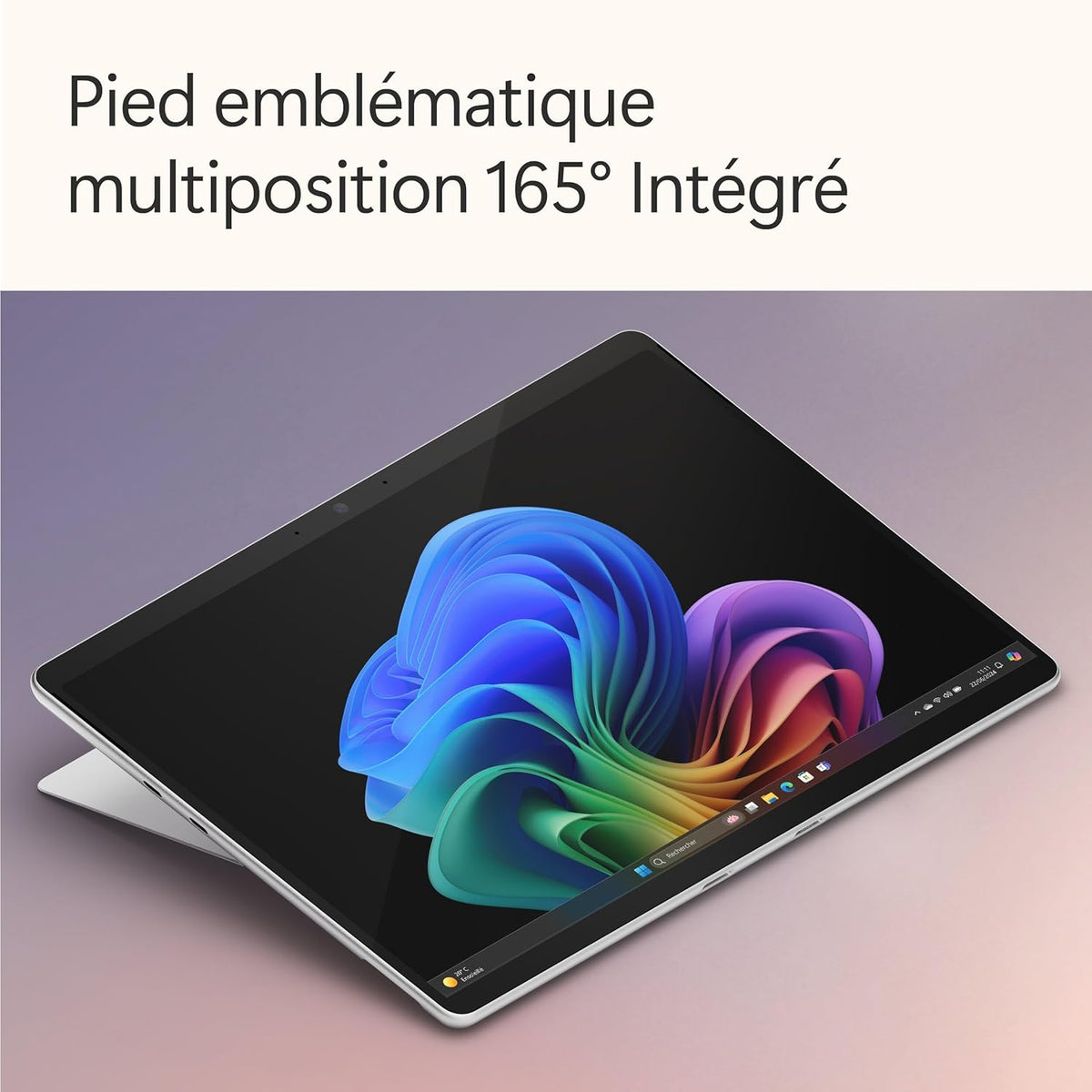 Microsoft Surface Pro (Chargeur Non Inclus) | Copilot+ PC | Ecran Tactile OLED 13 | Snapdragon® X Elite | 16Go RAM | SSD 512To | Dernier Modèle, 11ème Edition | Platine