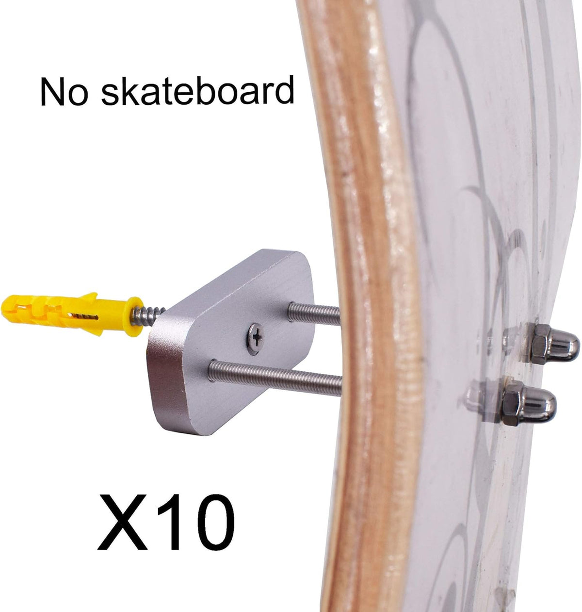 YYST Support mural flottant pour skateboard - En attente de brevet - Type A (10)