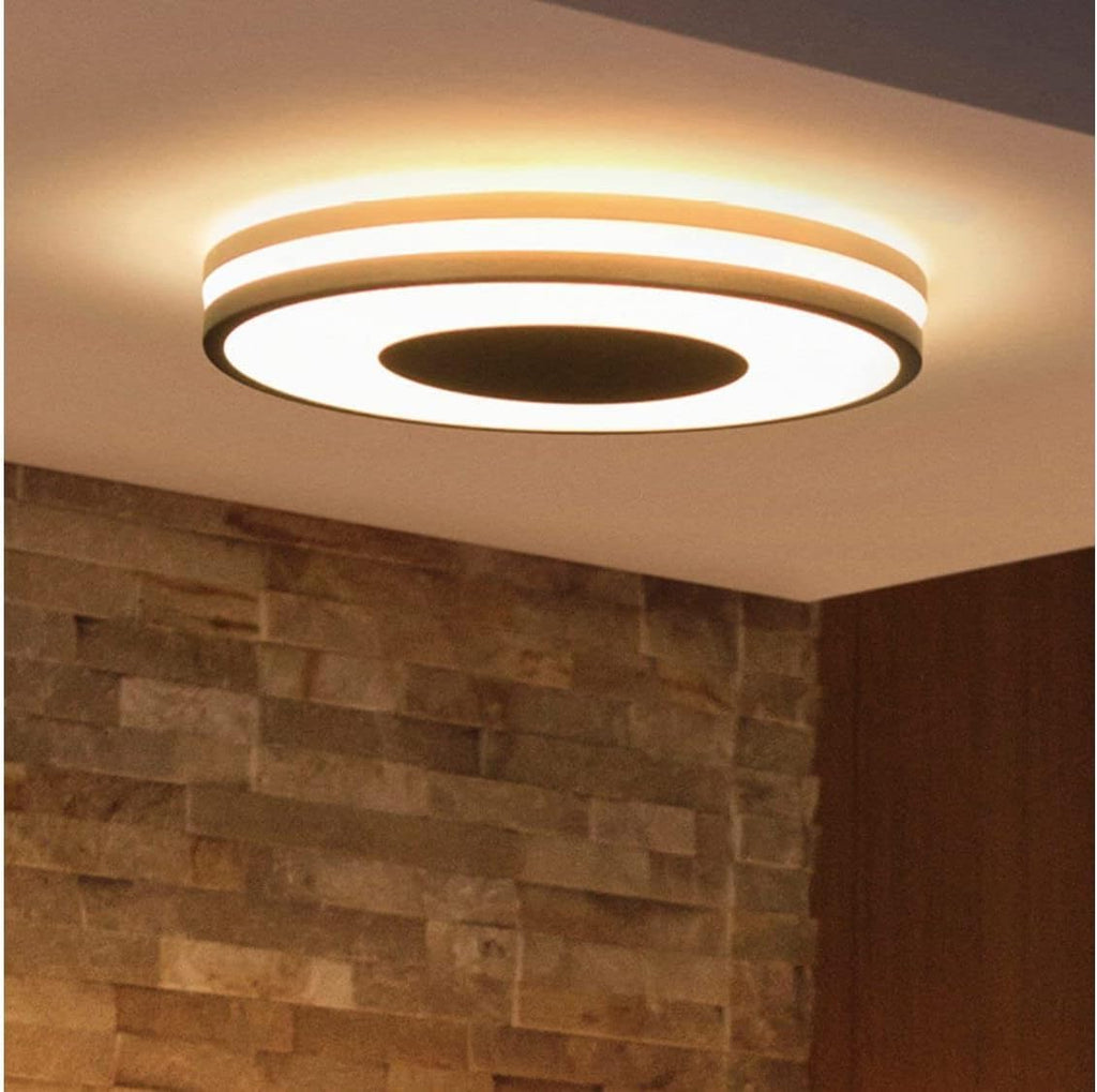 Hue White Ambiance BEING Plafonnier 32W - Noir télécommande incluse , Compatible Bluetooth, fonctionne avec Alexa, Google Assistant et Homekit