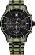 Tommy Hilfiger Montre Analogique Multifunction à Quartz pour Homme avec Bracelet en Acier Inoxydable ou en Cuir