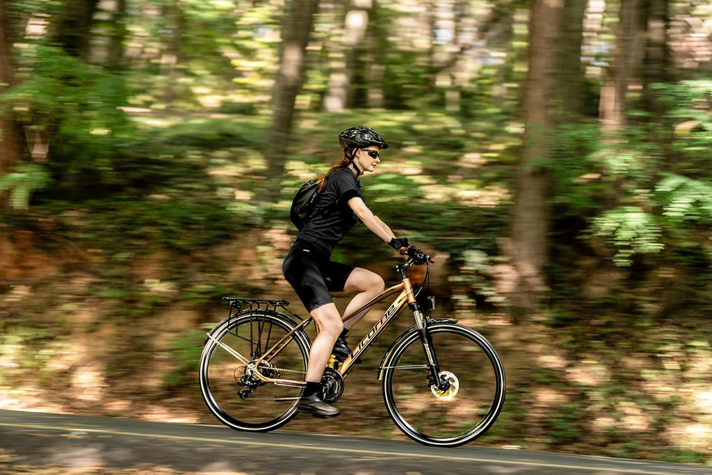 Licorne Bike Vélo de trekking 28’’, avec frein à disque en aluminium, 21 vitesses, VTT, vélo de cross, pour femme, homme, garçon, fille
