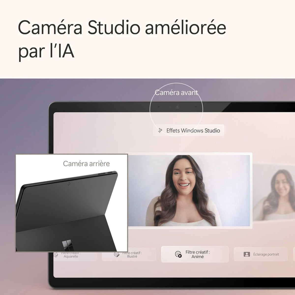 Microsoft Surface Pro Chargeur Non Inclus Copilot+ PC Ecran Tactile OLED 13 Snapdragon X Elite 16Go RAM SSD 512To Dernier Modèle, 11ème Edition Noir