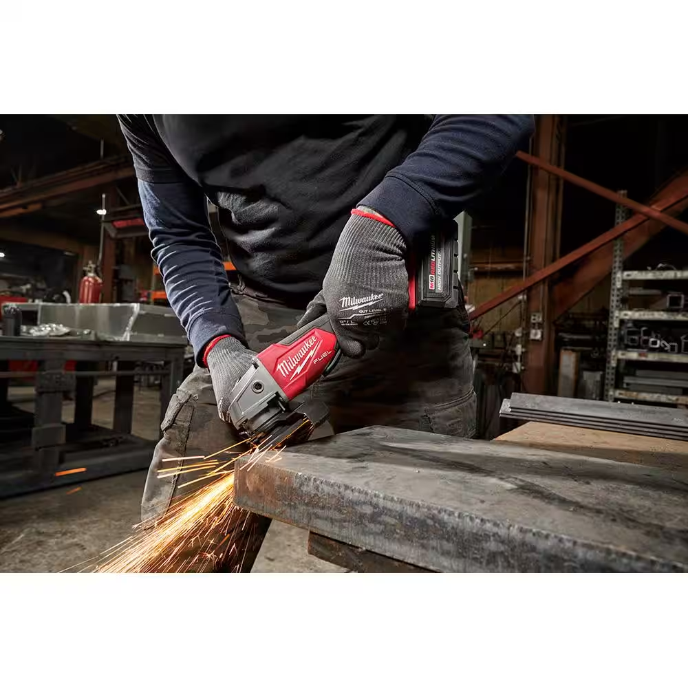 M18 FUEL 18V Lithium-Ion Brushless Cordless 4-1/2 in./5 in. Grinder w/Paddle Switch (Tool-Only)