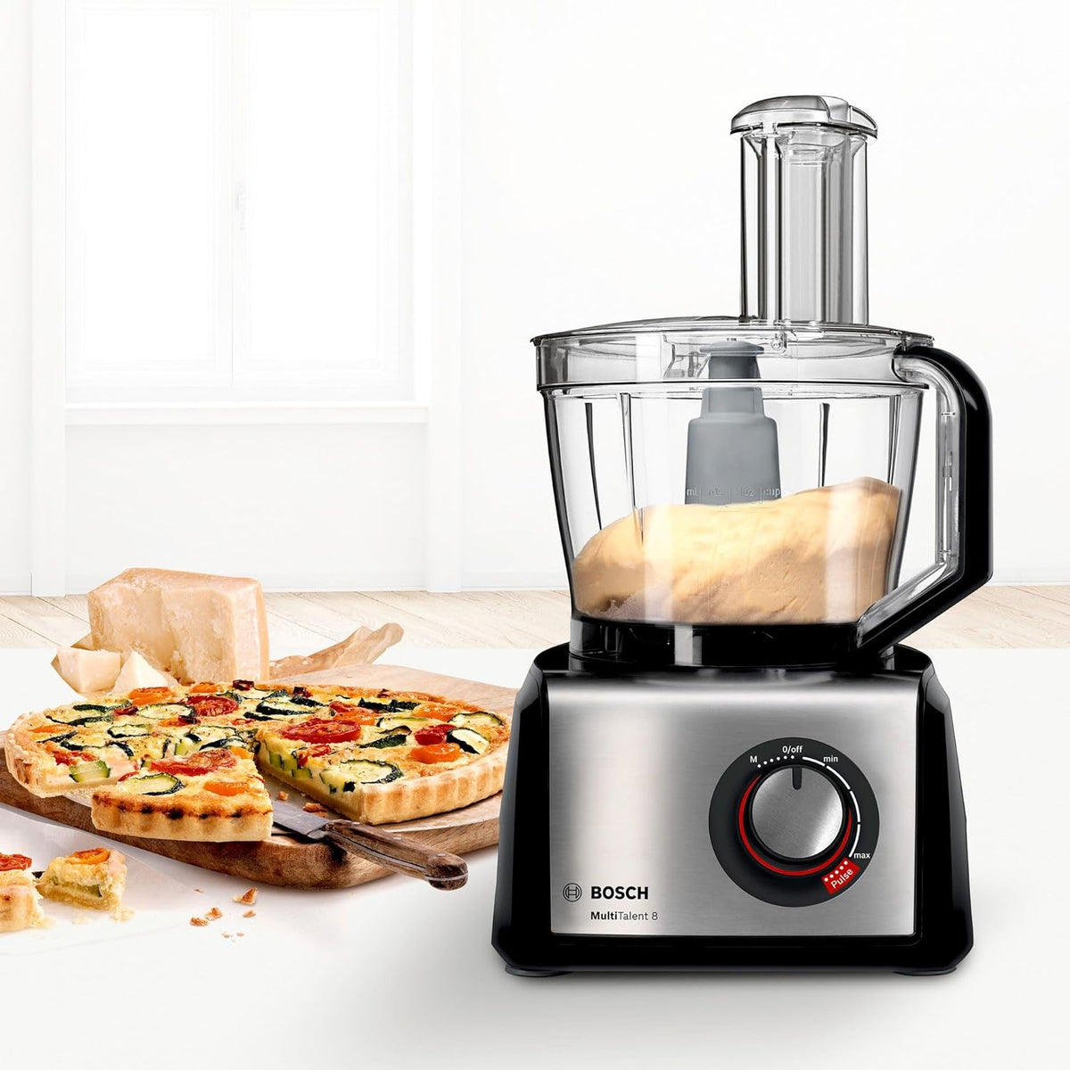 Bosch MultiTalent 8 MC812M844 - Robot de cuisine polyvalent avec plus de 50 fonctions - 1250 W - Grande capacité de 3,9 L - Couleur : Noir