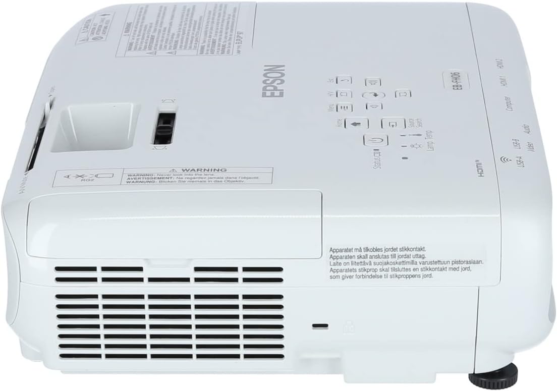 EB-FH06 Projecteur 3LCD Full HD 1920 x 1080p, 3500 lumens de luminosité blanche et couleur, rapport de contraste 16 000:1, Wi-Fi en option, HDMI)