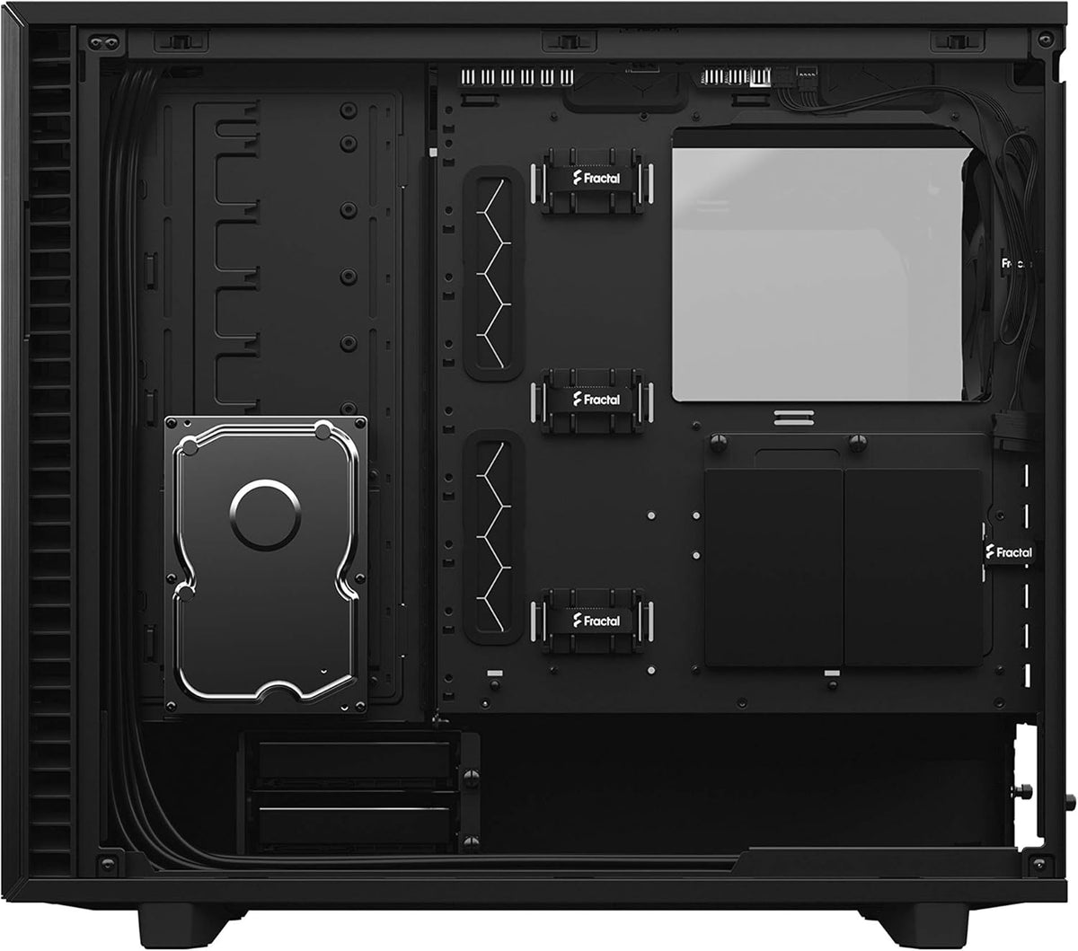 Fractal Design Define 7 Black Brushed Aluminum/Steel E-ATX Silent Modular Dark Tempered Glass Window Mid Tower Computer Case