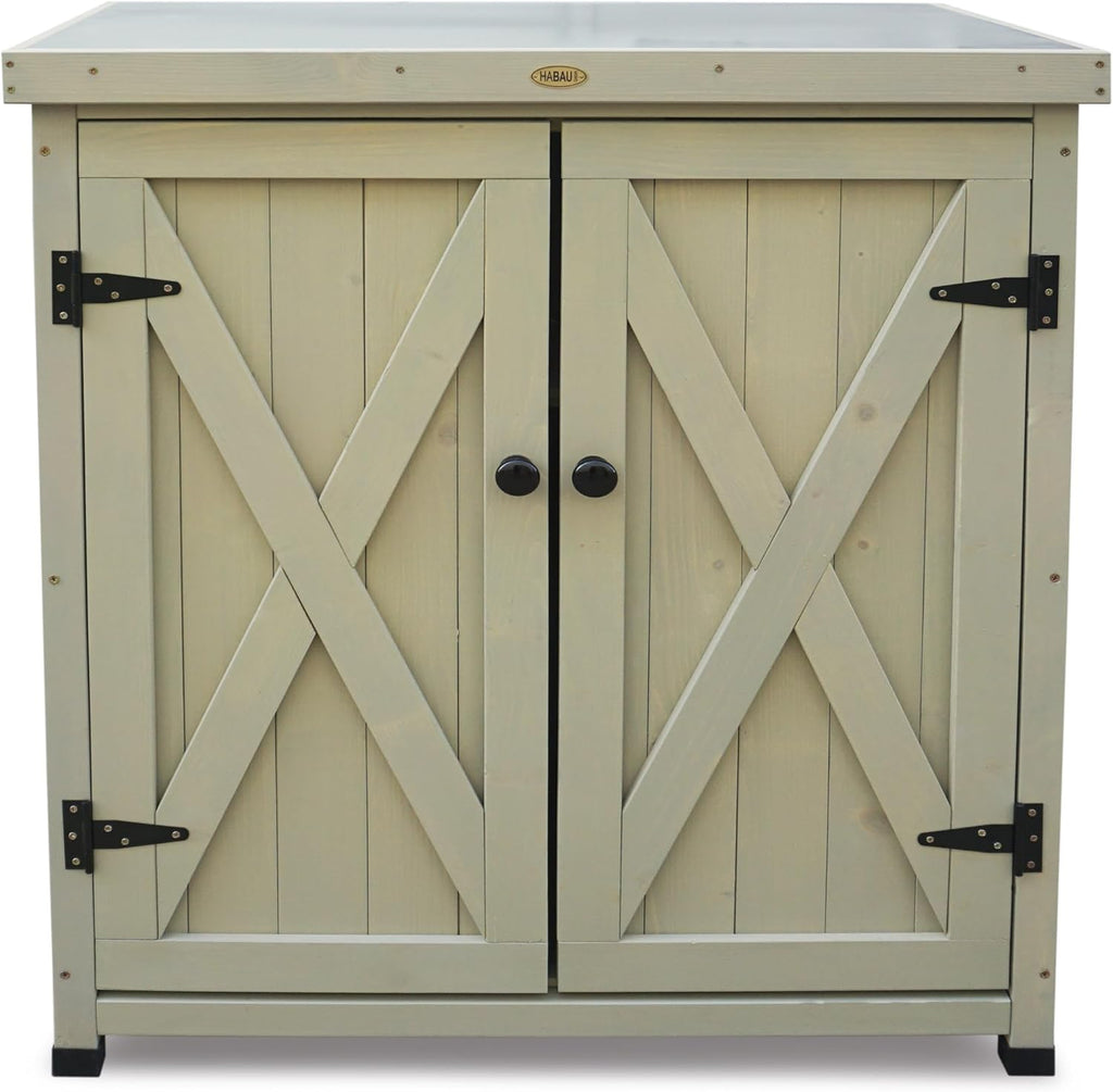 Habau Laura Armoire de Jardin Gris