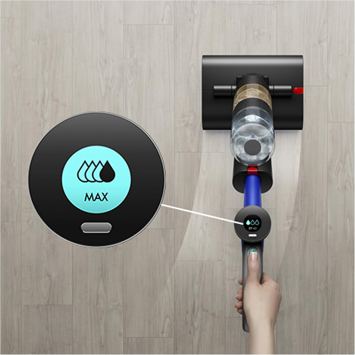 Dyson WashG1 Nettoyeur de sols durs – Nettoyage Humide Puissant (Noir/Bleu)