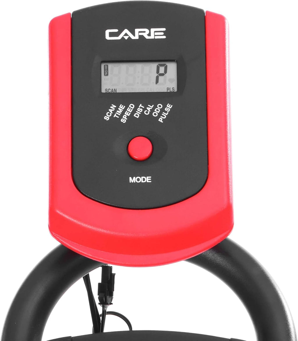 CARE FITNESS - Vélo de Biking- Racing - 7 Fonctions Essentielles - Confortable et Pratique - Stabilité et Bonne Posture Garantie - Masse d'Inertie 12 kg