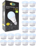 CLAR - Ampoule LED E27 Blanc Froid, Ampoule E27 Blanc Froid, Ampoule E27, Ampoules LED Intérieur E27, Ampoule LED Blanc Froid, Ampoule LED E27 100W, Ampoule Blanc Froid, Ampoules E27, 15W (Pack 100)