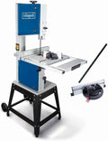 Scheppach Scie à ruban HBS400 | 230V / 750W | Hauteur de passage max 170mm | Largeur de passage max 305mm | Avec ruban de scie de rechange et gabarit de coupe transversale inclus