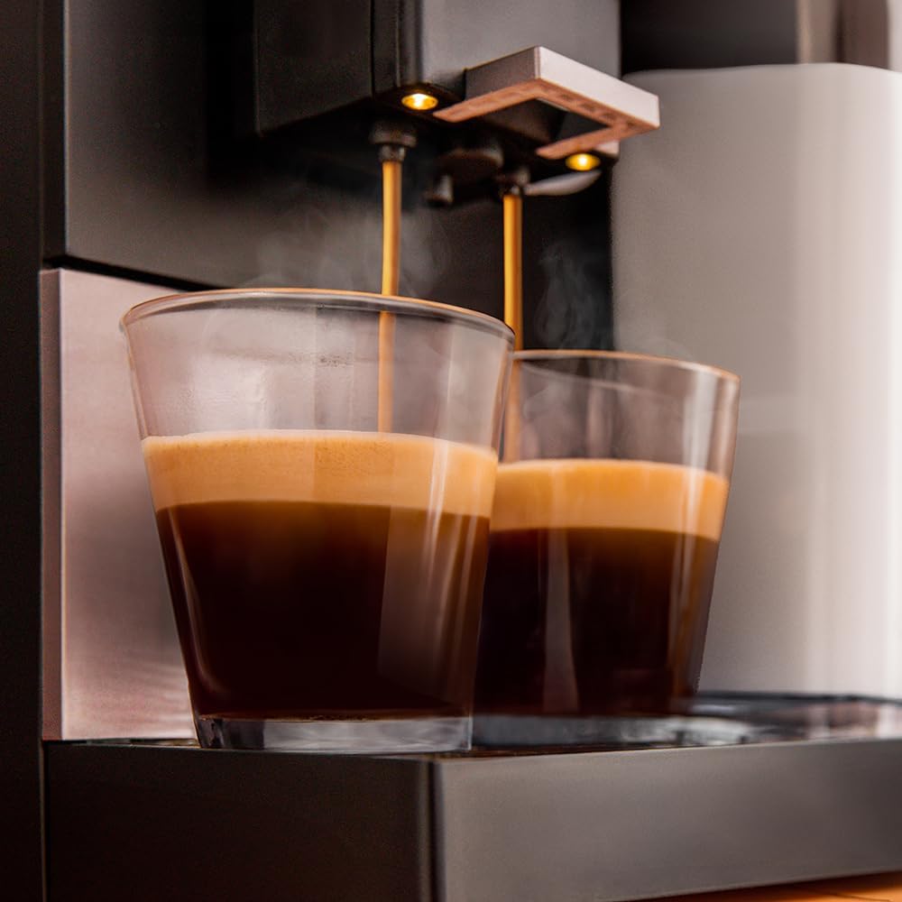 Cecotec Machine a Café Espresso Superautomatique Cremmaet Compactccino Connected Black Rose. 19 Bars, Écran TFT, Wifi, Moulin Integré, Réservoir d'eau 1,1 L et de lait 400 ml, Nettoyage Automatique