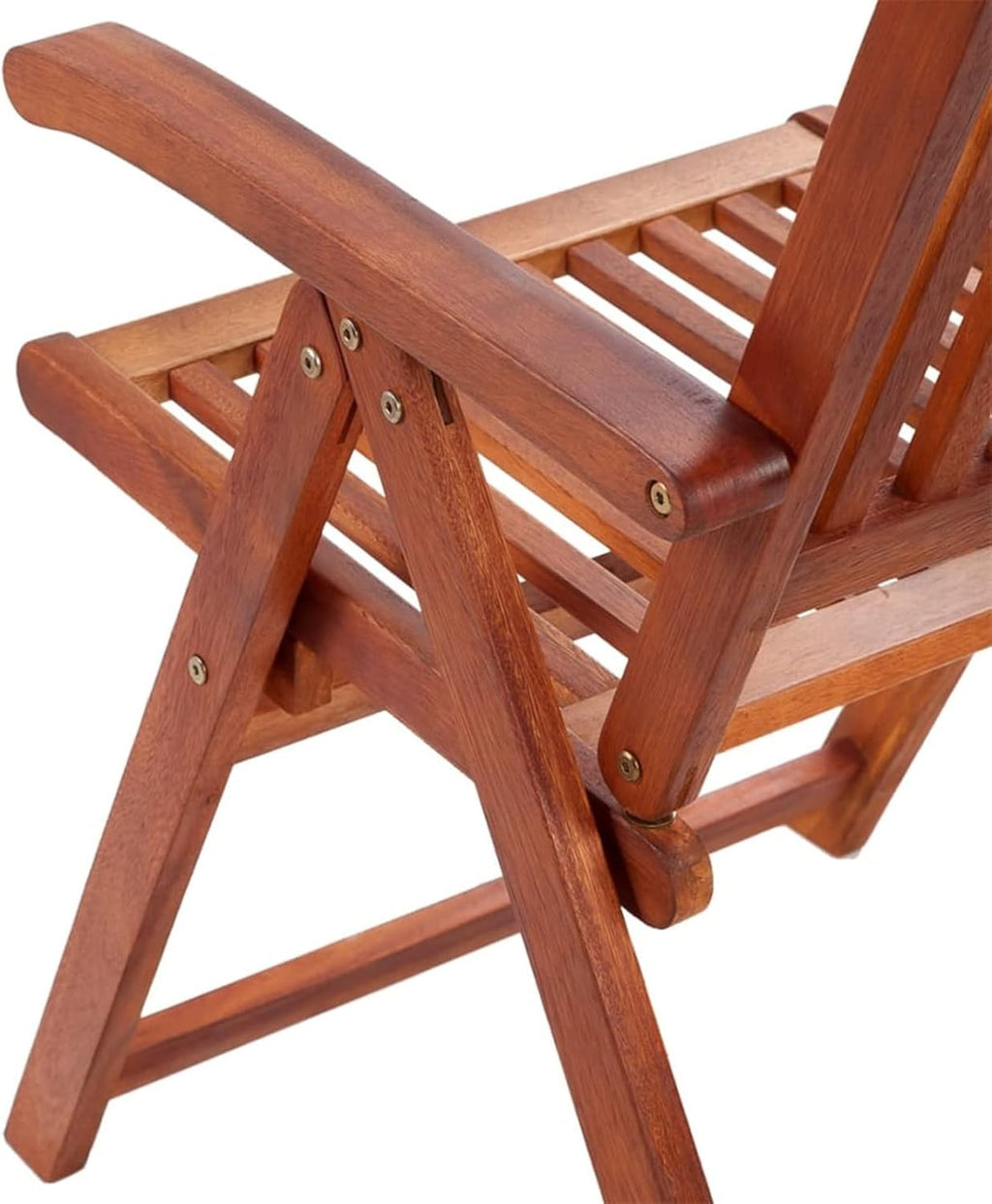 ARKEM Chaises Pliables de Jardin 2 pcs Bois Solide d'acacia Marron,Table De Jardin,Chaise Jardin Plastique,Chaise De Jardin Aluminium,