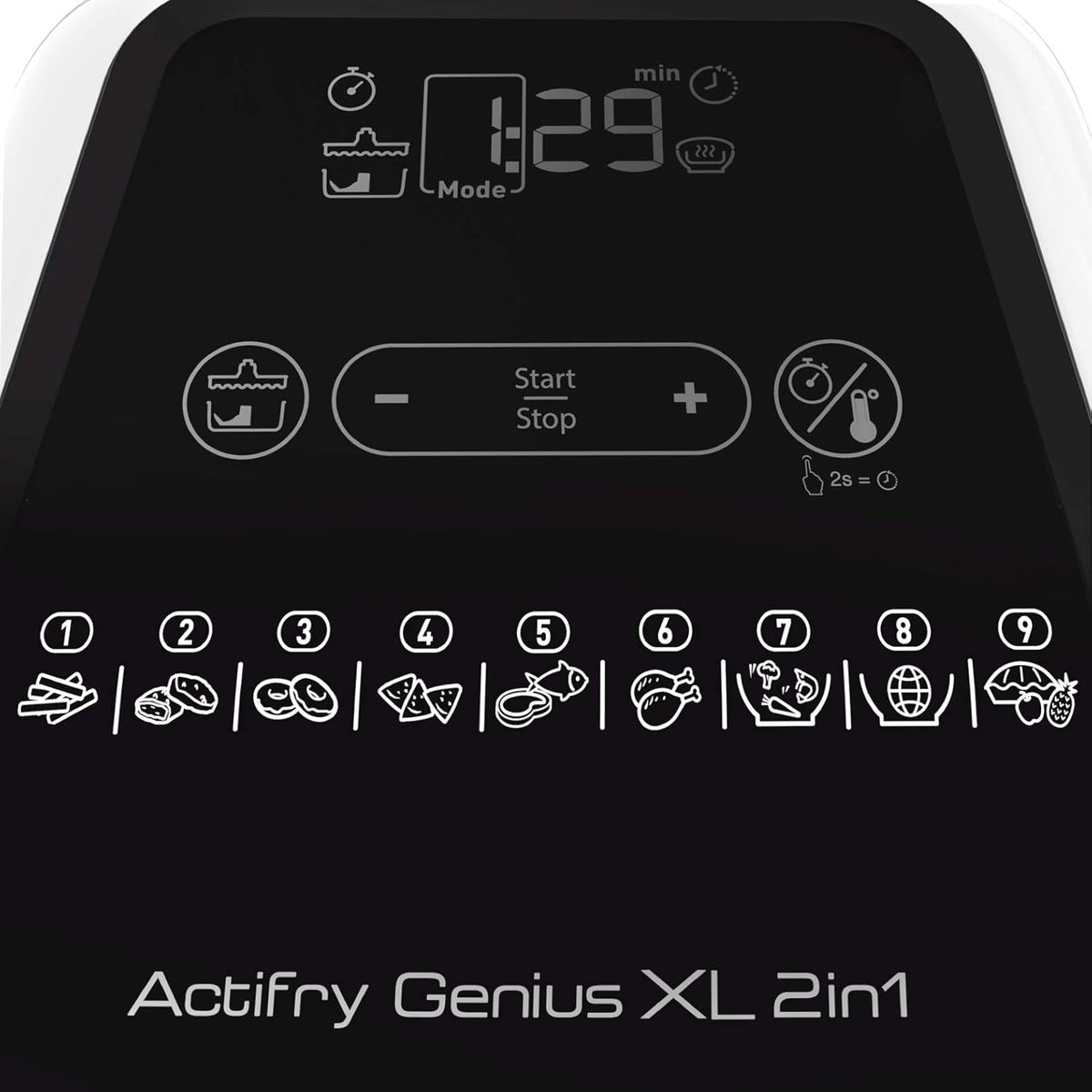 Tefal Friteuse à air chaud 2 en 1 ActiFry Genius XL YV9708 | 1500 watts | capacité : 1,7 kg | 9 programmes automatiques | technologie 2 en 1 | noir