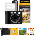 KODAK Mini Shot 4 Era Cadeau Noel 4PASS 2-in-1 Appareil Photo Instantané et Imprimante Photo Portable 10x10cm Lot Accessoire avec 68 Feuilles, Noir