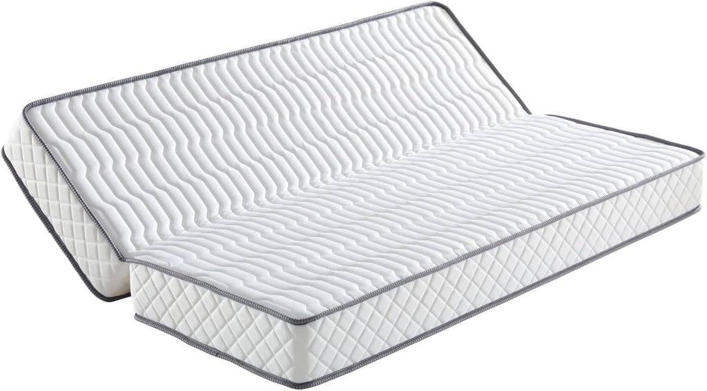 Provence literie Matelas Ferme pour Clic Clac 130x190 x 20 cm - Dim Assise 60 cm - 5 Zones de Confort - ame Rembourrage 100% polesther