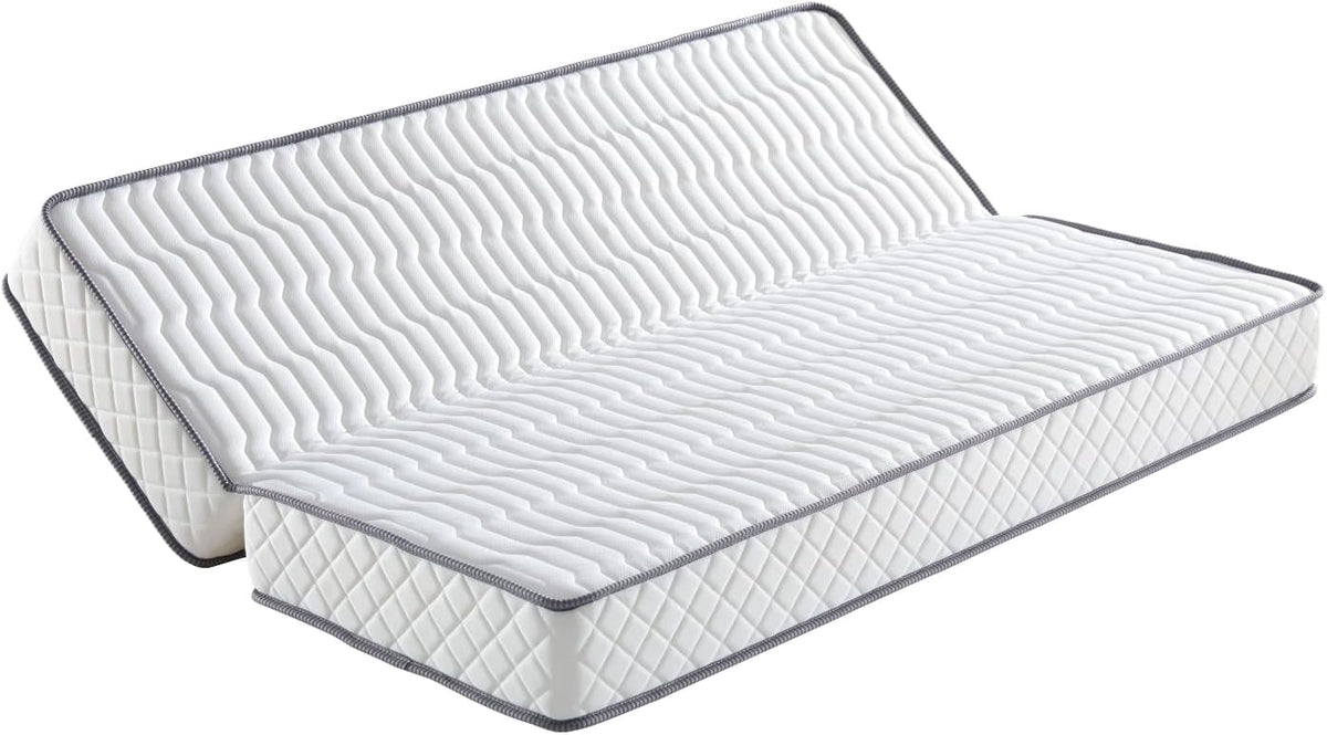 Provence literie Matelas Ferme pour Clic Clac 130x190 x 20 cm - Dim Assise 60 cm - 5 Zones de Confort - ame Rembourrage 100% polesther