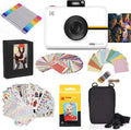 KODAK Step Touch Appareil Photo instantané avec écran Tactile LCD de 3,5 Pouces Blanc Bundle : étui, album, marqueurs, paquet de 20 papiers Zink, autocollants