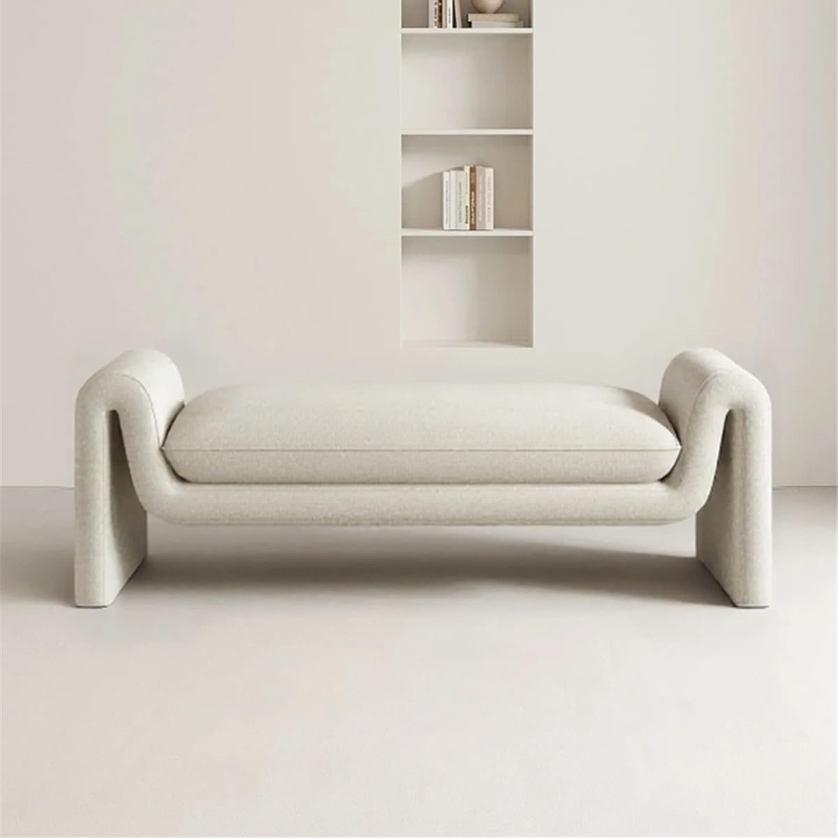Cenz-888 Banc de Chambre pour Bout de lit Banc de Chevet Style rétro, Dressing, Rangement for vêtements et Chaussures, canapé, lit, Banc Marron Moyen