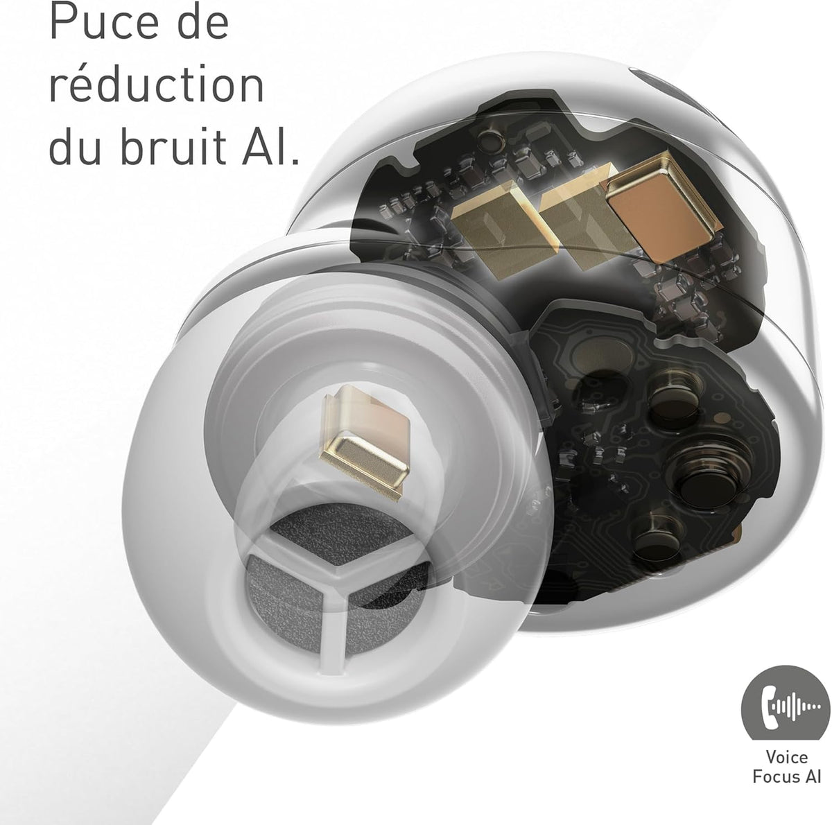 Technics EAH-AZ100E-K Écouteurs sans Fil avec Réducteur de Bruit, Bluetooth Multipoint, Voice Focus AI, Écouteurs Intra-Auriculaire Confortables, Noir
