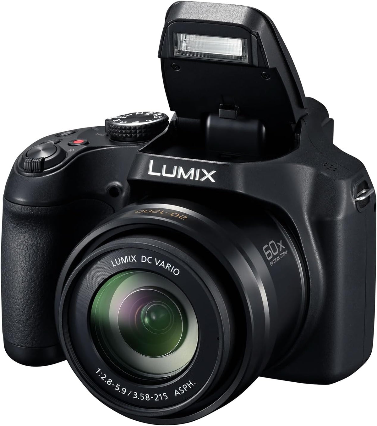 Panasonic Lumix FZ82D Appareil Photo Bridge Zoom Puissant (Capteur 18MP, Zoom Lumix 60x F2.8-5.9, Grand Angle 20mm, Viseur OLED, Ecran Tactile, Vidéo 4K, Stabilisation) Noir