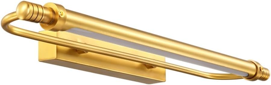 Générique Éclairage de coiffeuse luxe en acrylique avec miroir maquillage et lampe LED rétro murale for salle bain(6W)