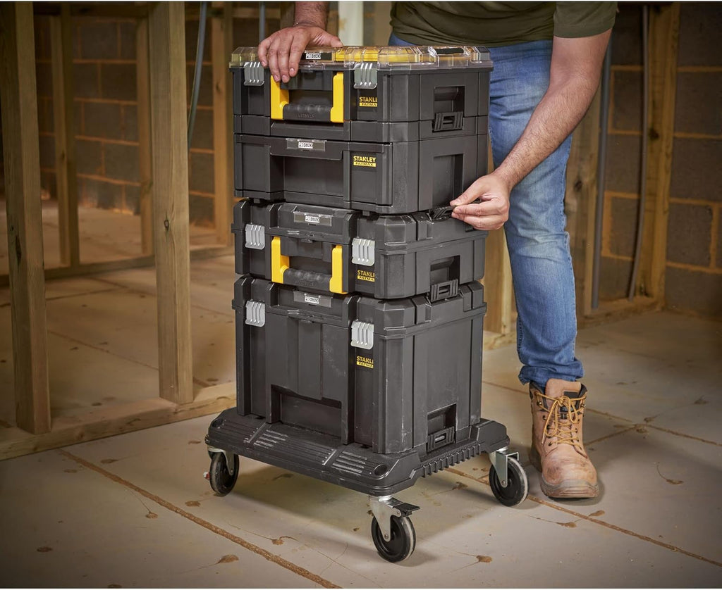 STANLEY FMST1-80107 Tour Tstak/PRO-STACK Gamme FATMAX - Modulable - Charge Maximale 100Kg - Dimensions 550X460X810Mm