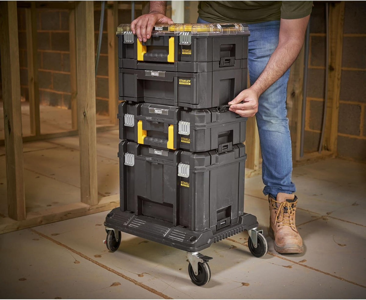 STANLEY FMST1-80107 Tour Tstak/PRO-STACK Gamme FATMAX - Modulable - Charge Maximale 100Kg - Dimensions 550X460X810Mm