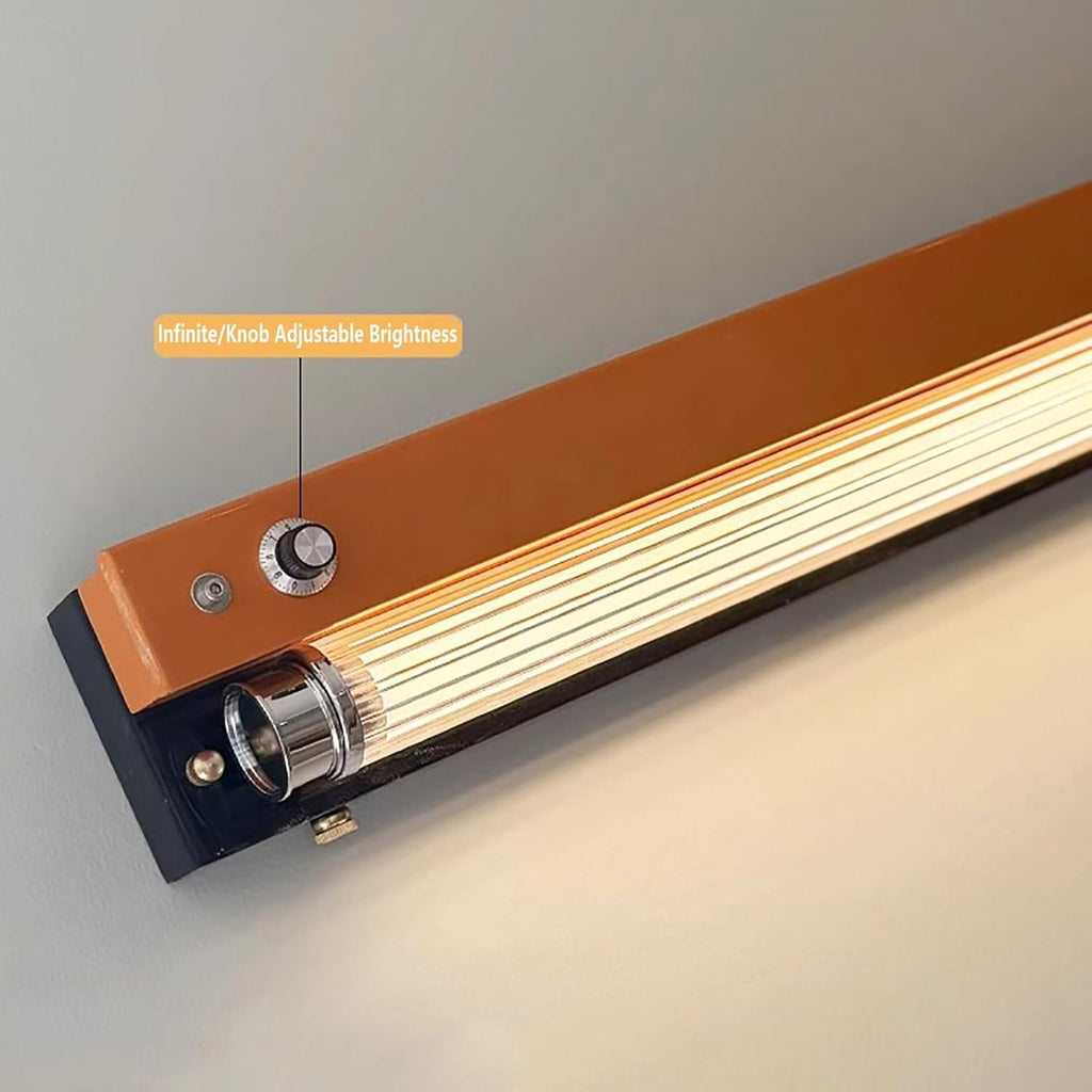 Lampe de coiffeuse de style rétro avec bouton à intensité variable, éclairage de salle de bain nostalgique pour miroir, solution élégante