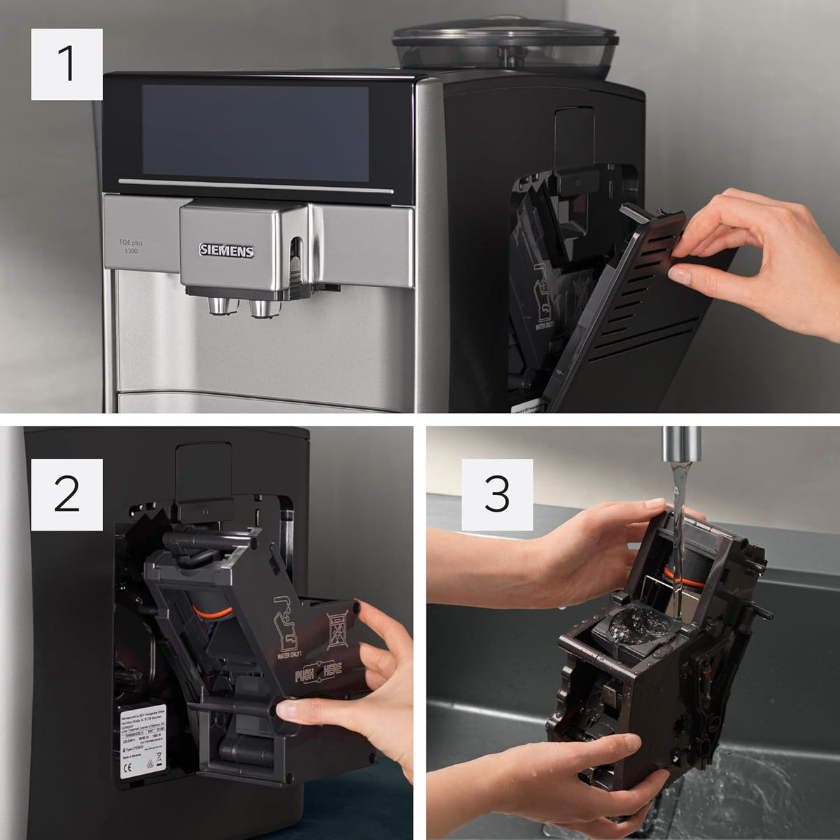 Machine a Cafe SIEMENS TE655203RW expresso entierement automatique EQ6 plus S500 - Anthracite
