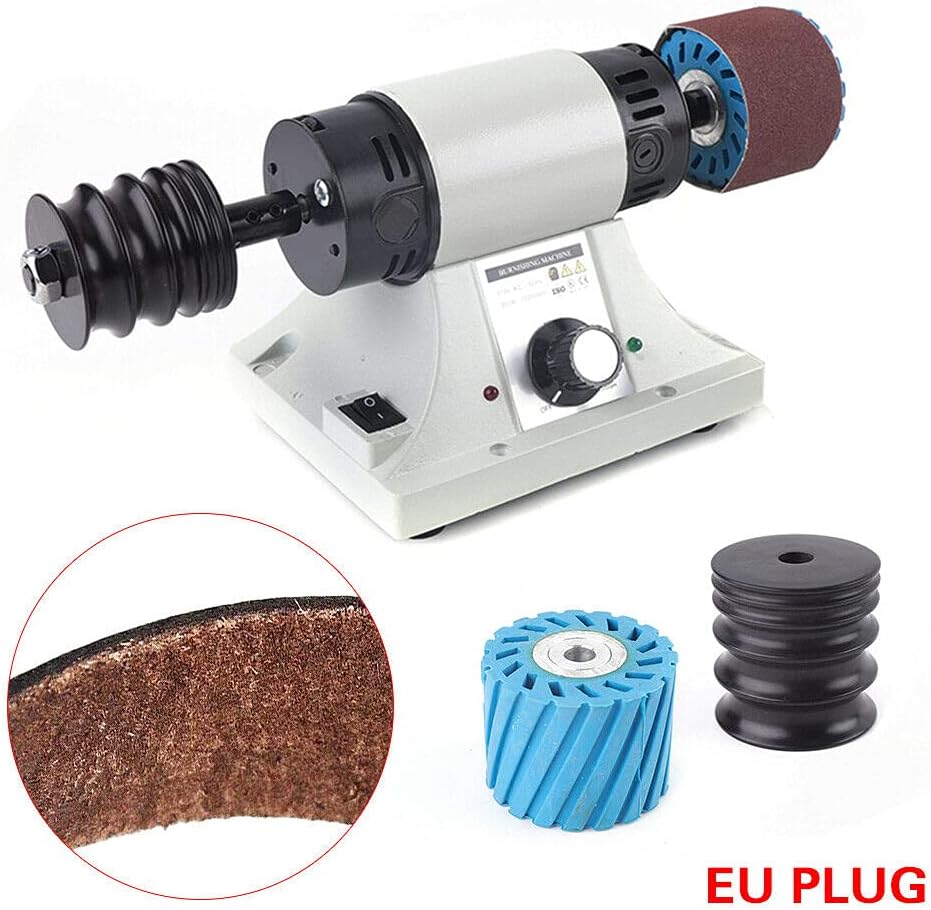Polisseuse pour cuir 8000 tr/min - Polisseuse pour cuir 220 V 350 W - Ponceuse électrique - Polisseuse pour cuir - Outil de bord en acajou - Tête de ponçage