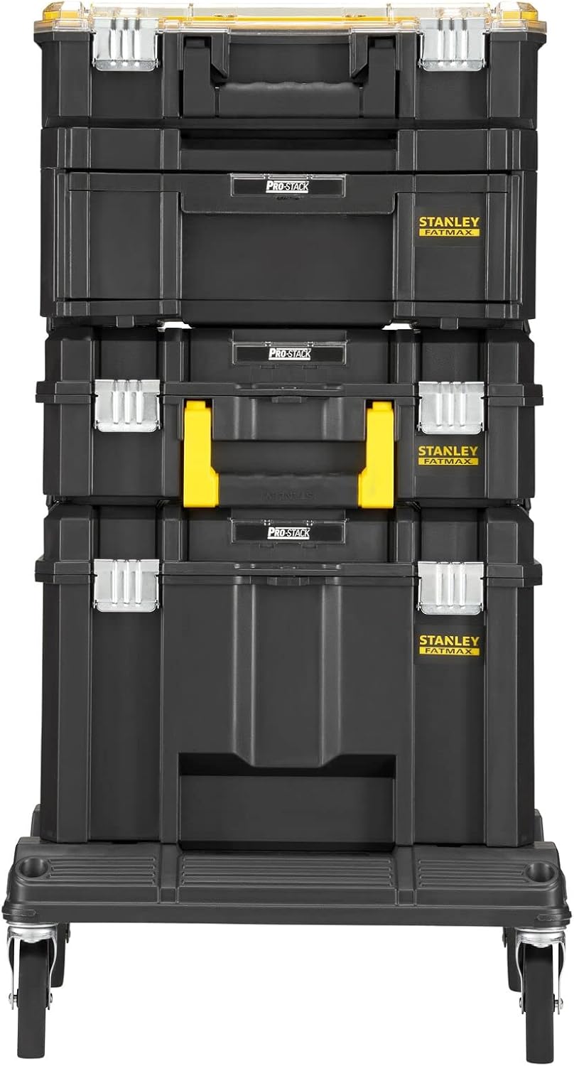 STANLEY FMST1-80107 Tour Tstak/PRO-STACK Gamme FATMAX - Modulable - Charge Maximale 100Kg - Dimensions 550X460X810Mm