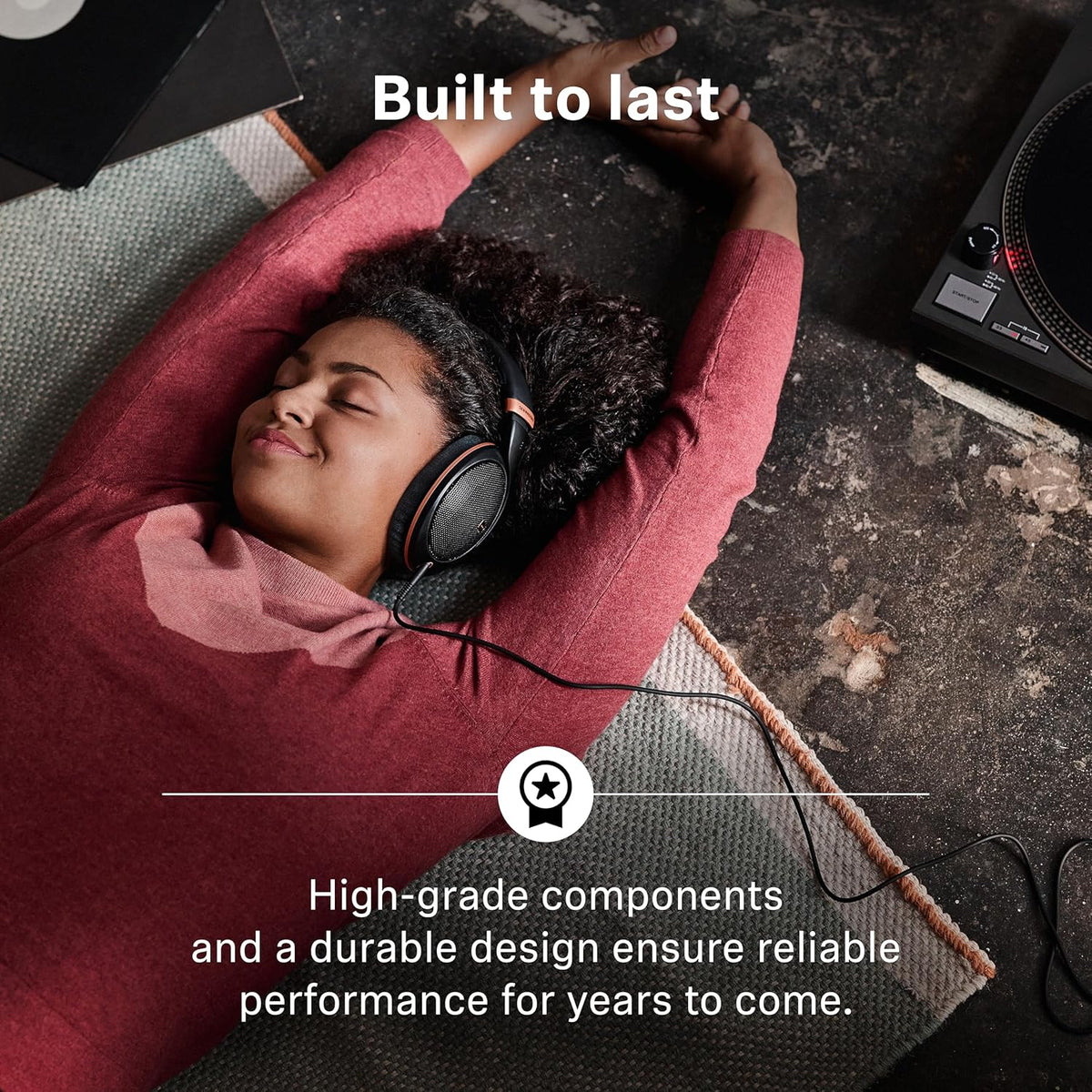 Sennheiser HD 505 - Casque Gaming Filaire Over Ear avec Son Transparent et Basses Contrôlées, Confort Amélioré, Studio pour Musique, Travail, Casque PS4, Audiophiles, Étudiants, Voyage, Édition Cuivre