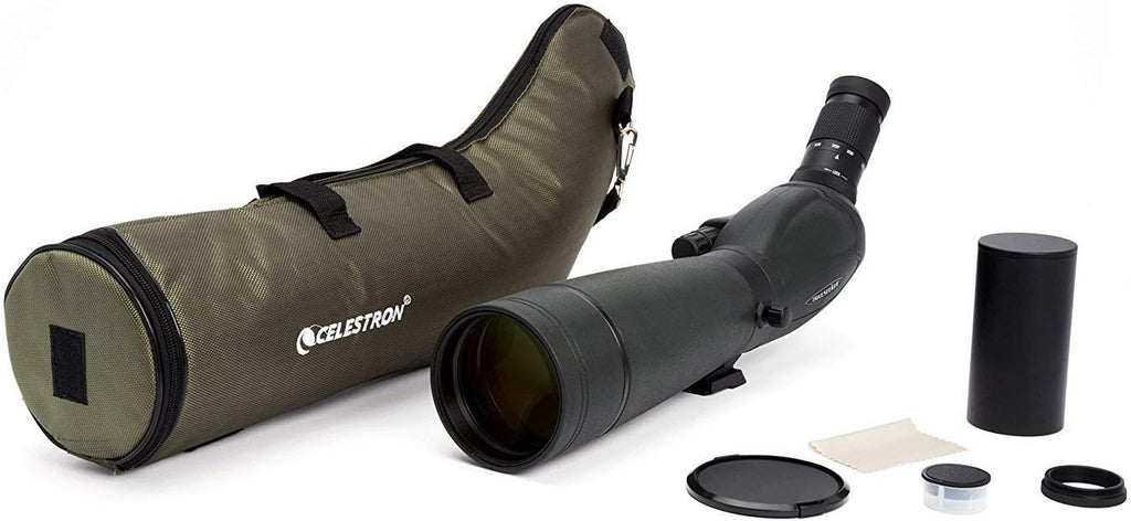 Celestron 52332 TrailSeeker 80mm Angled Spotting Scope Telescope, Black