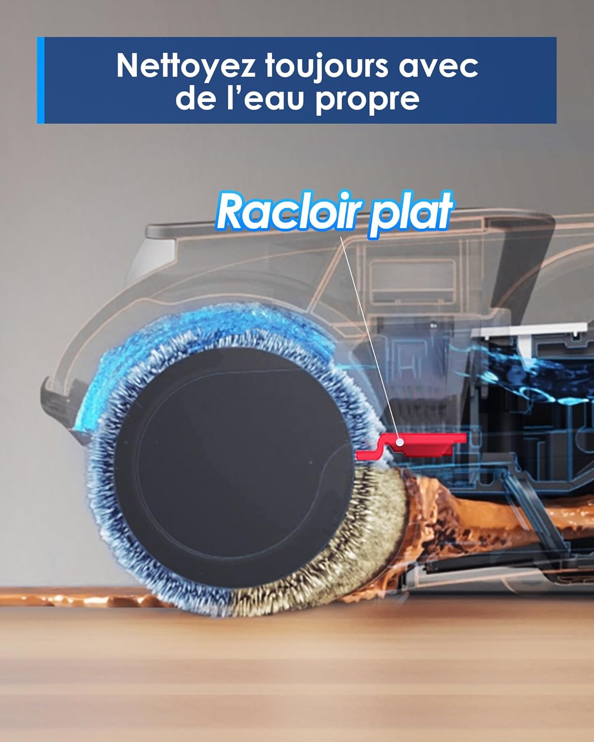 Tineco iFLOOR 5 Breeze Complete Aspirateur Laveur, Aspirateur Sec Humide sans Fil pour Sols durs, Nettoyage des Bords, Auto-Nettoyage Automatique, 35 Min d'autonomie, Conception légère