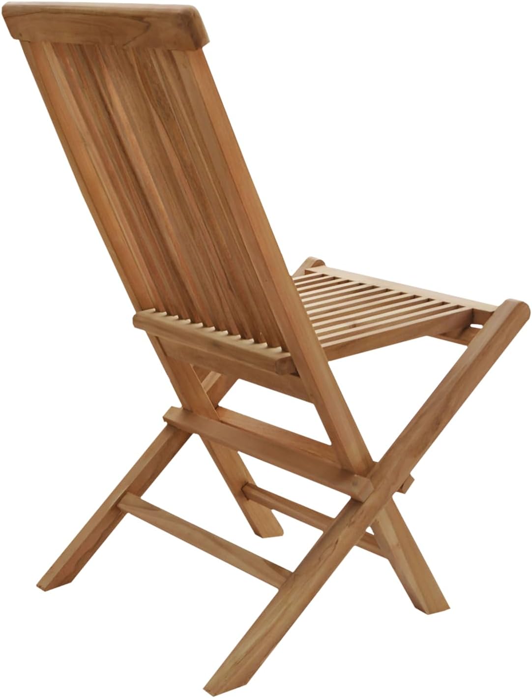 Happy Garden Lot de 8 chaises de Jardin Pliantes en Teck Lombok.